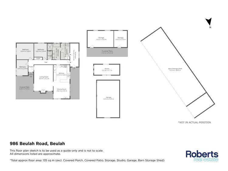 Floorplan of Homely house listing, 986 Beulah Road, Beulah TAS 7306