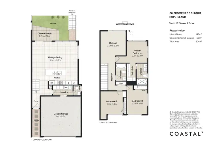 Floorplan of Homely townhouse listing, 20 Promenade Circuit, Hope Island QLD 4212