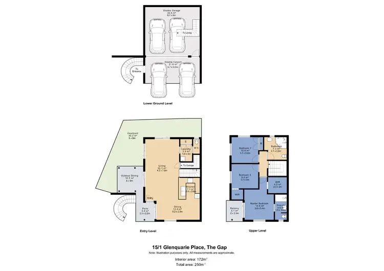 Floorplan of Homely townhouse listing, 15/1 Glenquarie Place, The Gap QLD 4061