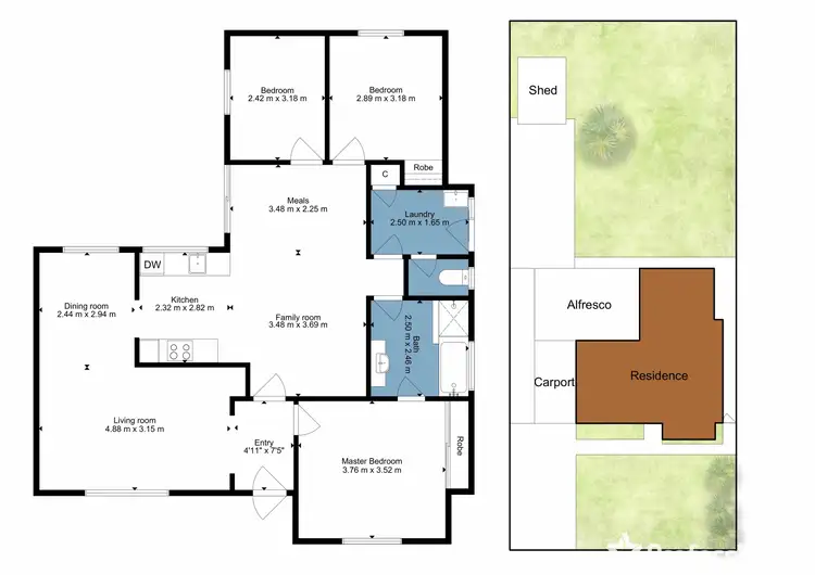 Floorplan of Homely house listing, 42 Greenway Avenue, Thornlie WA 6108