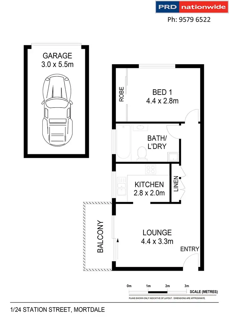 Floorplan of Homely apartment listing, 1/24 Station street, Mortdale NSW 2223