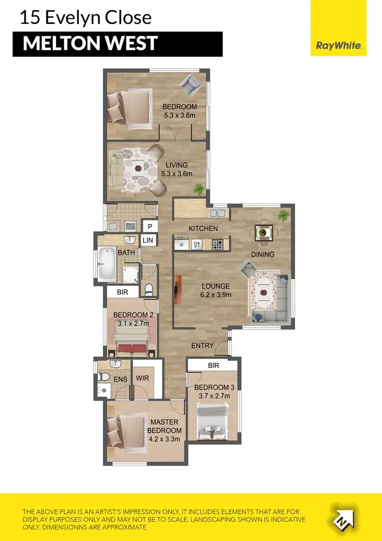 Floorplan of Homely house listing, 15 Evelyn Close, Melton West VIC 3337