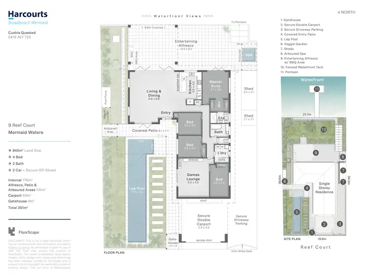 Floorplan of Homely house listing, 9 Reef Court, Mermaid Waters QLD 4218