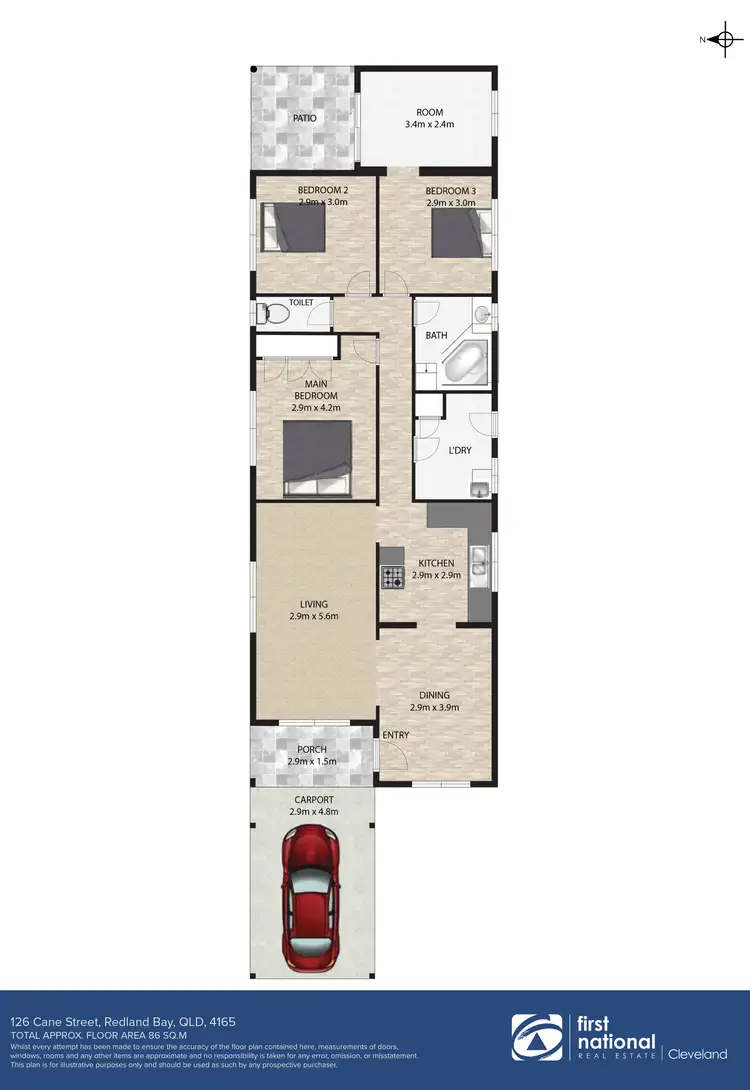 Floorplan of Homely house listing, 126 Cane Street, Redland Bay QLD 4165