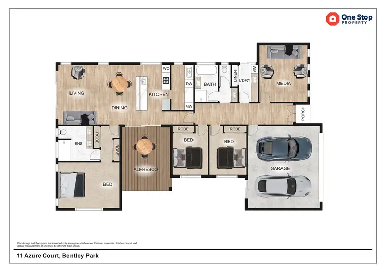 Floorplan of Homely house listing, 11 Azure Court, Bentley Park QLD 4869