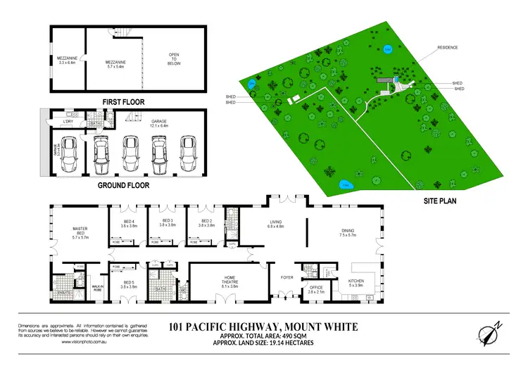 Floorplan of Homely rural property listing, 101 Pacific Highway, Mount White NSW 2250