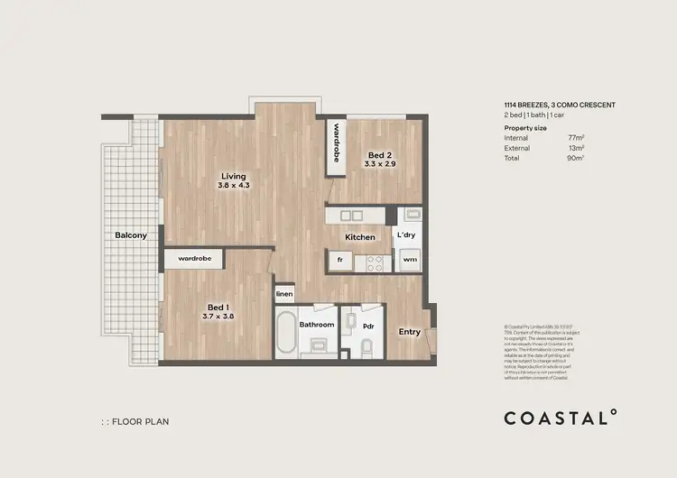 Floorplan of Homely apartment listing, 1114/3 Como Crescent, Southport QLD 4215