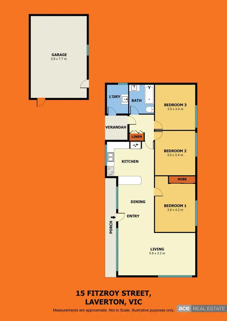 Floorplan of Homely house listing, 15 Fitzroy Street, Laverton VIC 3028