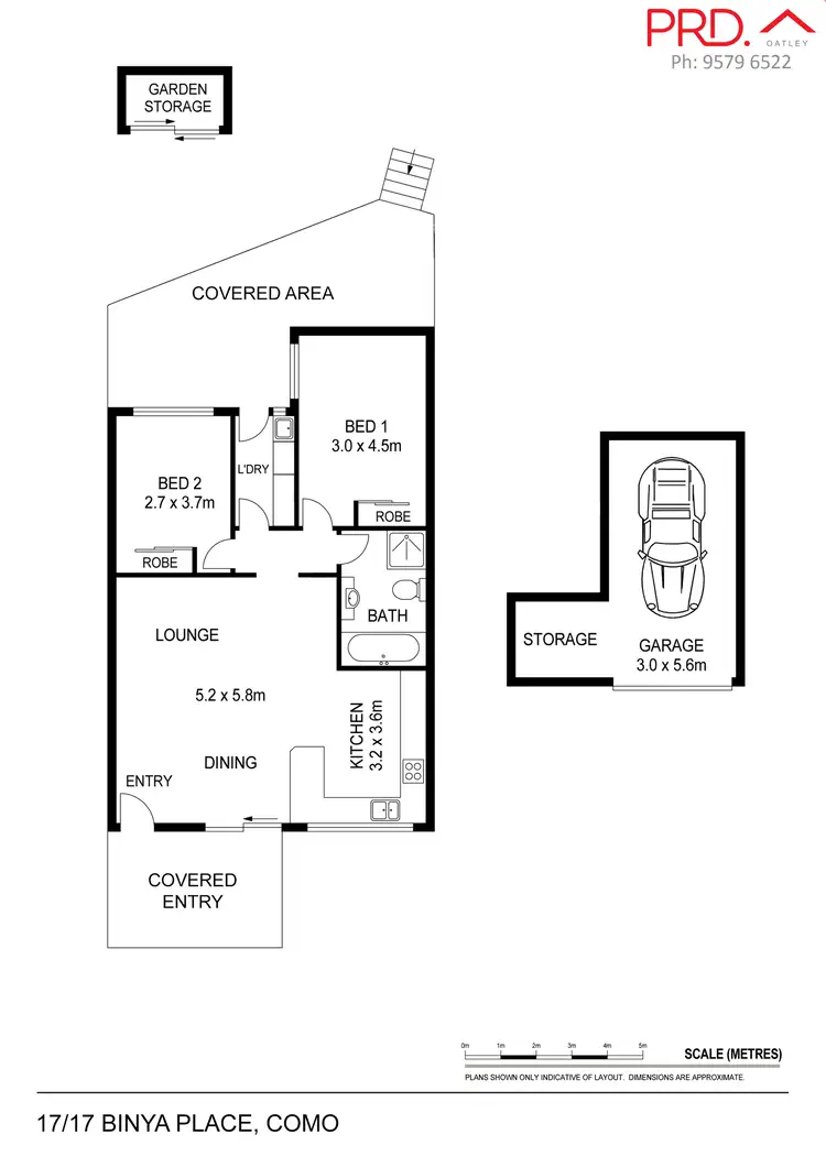Floorplan of Homely villa listing, 17/17 Binya Place, Como NSW 2226