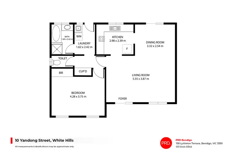 Floorplan of Homely house listing, 10 Yandong Street, White Hills VIC 3550