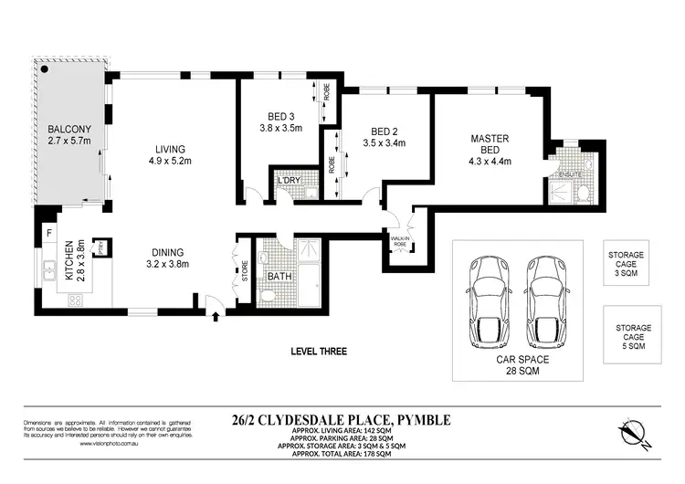 Floorplan of Homely apartment listing, 26/2-6 Clydesdale Place, Pymble NSW 2073