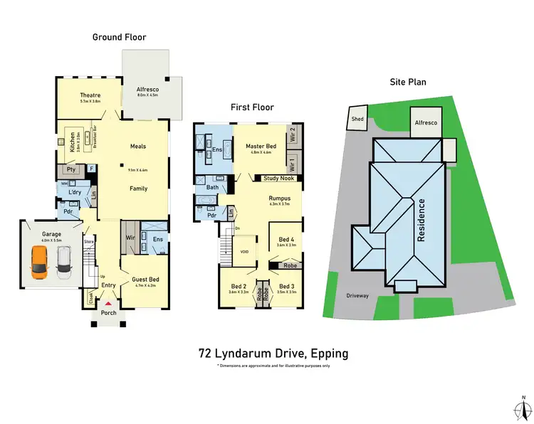 Floorplan of Homely house listing, 72 Lyndarum Drive, Epping VIC 3076