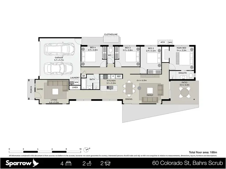 Floorplan of Homely house listing, 60 Colorado Street, Bahrs Scrub QLD 4207