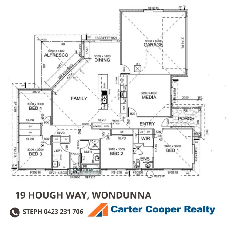 Floorplan of Homely house listing, 19 Hough Way, Wondunna QLD 4655