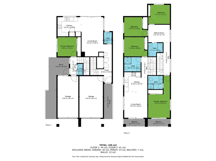 Floorplan of Homely semi-detached listing, 67 Braxlaw Crescent, Dakabin QLD 4503
