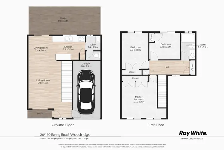 Floorplan of Homely townhouse listing, 26/190 Ewing Road, Woodridge QLD 4114