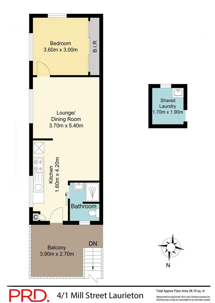Floorplan of Homely unit listing, 4/1 Mill Street, Laurieton NSW 2443