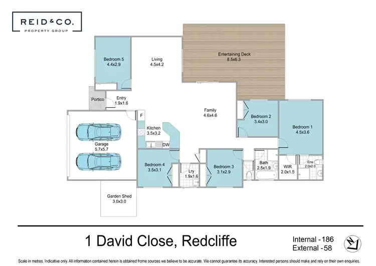 Floorplan of Homely house listing, 1 David Close, Redcliffe QLD 4020