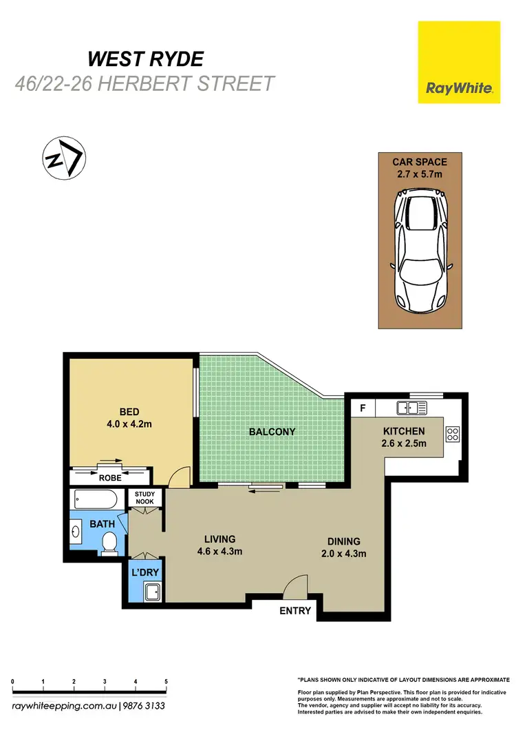 Floorplan of Homely apartment listing, 46/22-26 Herbert Street, West Ryde NSW 2114