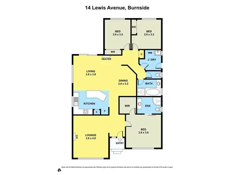 Floorplan of Homely house listing, 14 Lewis Avenue, Burnside VIC 3023