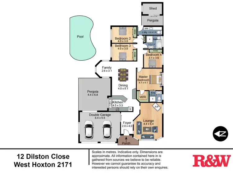 Floorplan of Homely house listing, 12 Dilston Close, West Hoxton NSW 2171