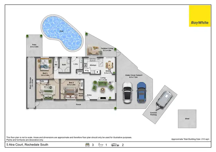 Floorplan of Homely house listing, 5 Atra Court, Rochedale South QLD 4123