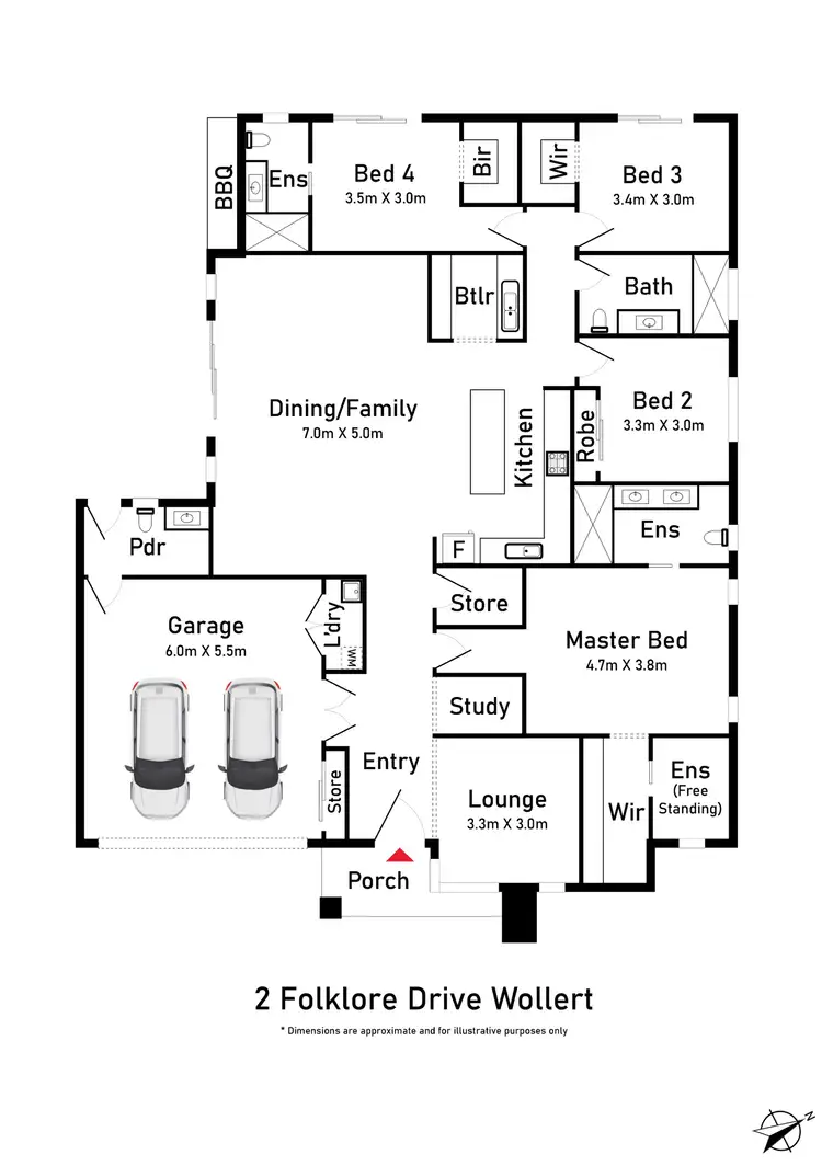 Floorplan of Homely house listing, 2 Folklore Drive, Wollert VIC 3750