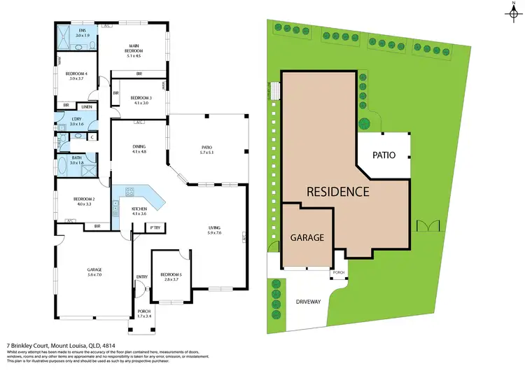 Floorplan of Homely house listing, 7 Brinkley Court, Mount Louisa QLD 4814