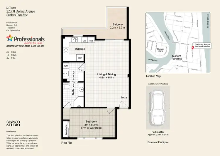 Floorplan of Homely unit listing, 20/31 Orchid Avenue, Surfers Paradise QLD 4217
