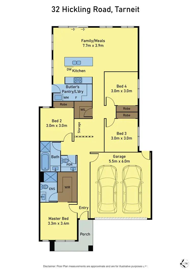 Floorplan of Homely house listing, 32 Hickling Road, Tarneit VIC 3029