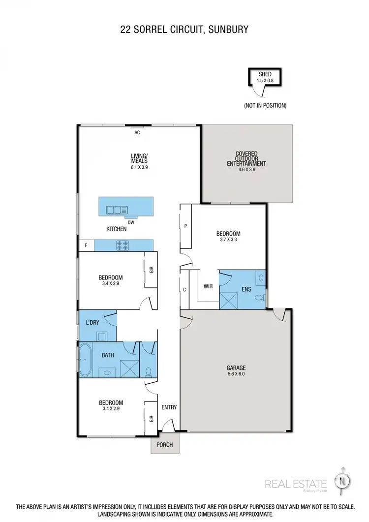 Floorplan of Homely house listing, 22 Sorrel Circuit, Sunbury VIC 3429