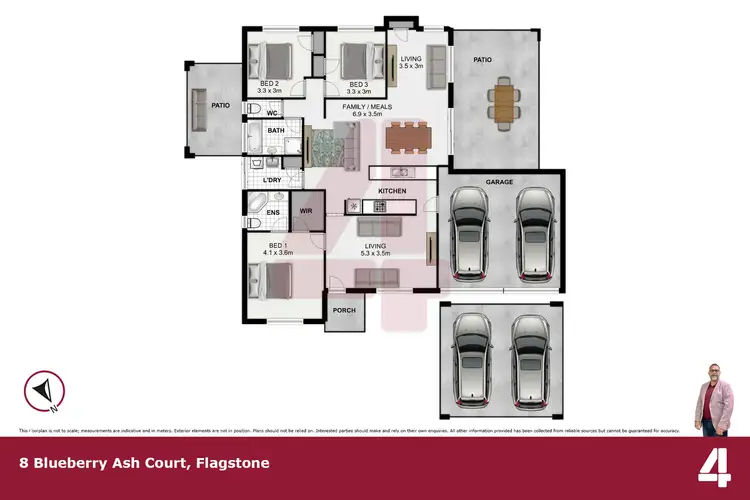 Floorplan of Homely house listing, 8-12 Blueberry Ash Court, Flagstone QLD 4280