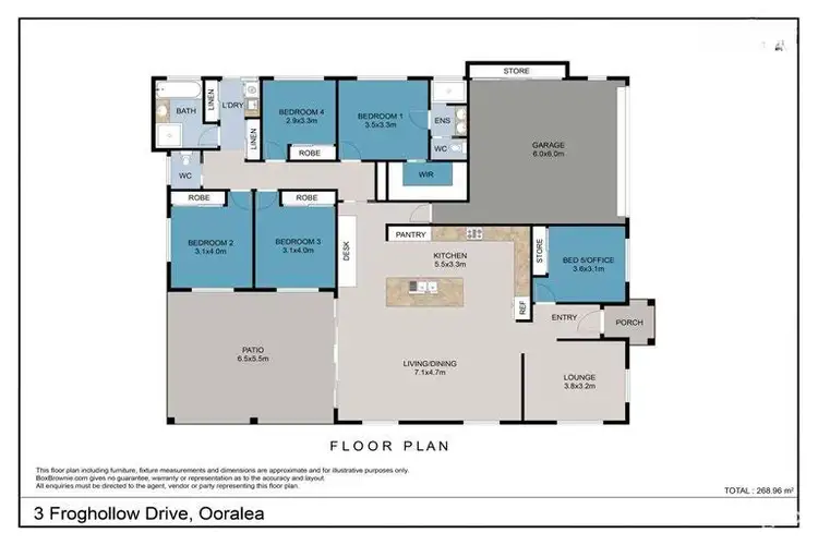 Floorplan of Homely house listing, 3 Froghollow Drive, Ooralea QLD 4740