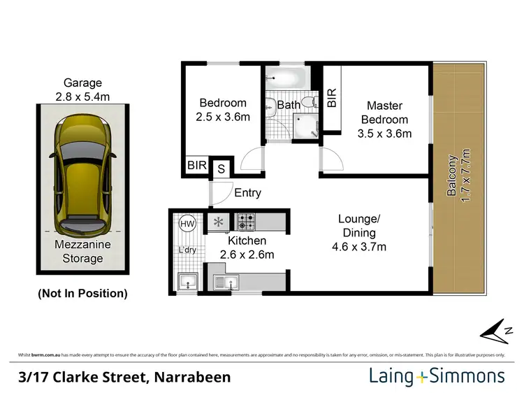 Floorplan of Homely unit listing, 3/17 Clarke Street, Narrabeen NSW 2101