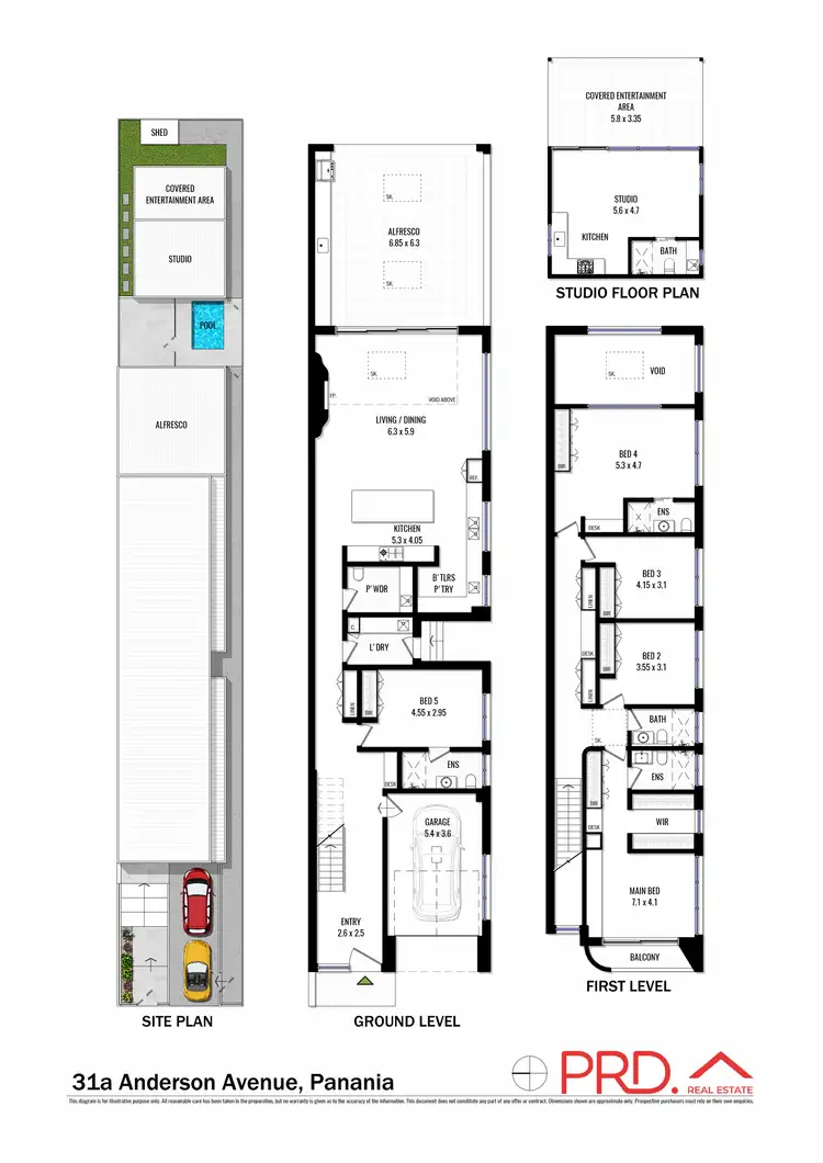 Floorplan of Homely semi-detached listing, 31a Anderson Avenue, Panania NSW 2213