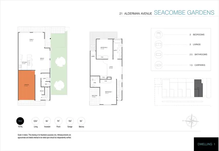 Floorplan of Homely townhouse listing, 21 Alderman Avenue, Seacombe Gardens SA 5047