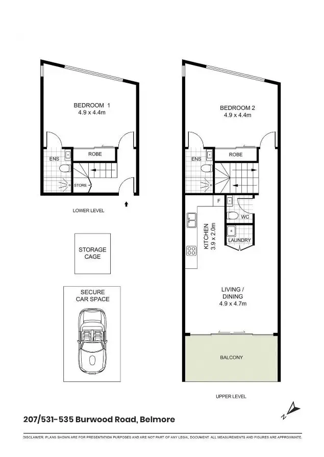 Floorplan of Homely apartment listing, 207/531-535 Burwood Road, Belmore NSW 2192