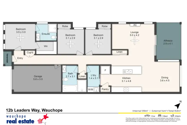 Floorplan of Homely villa listing, 12b Leaders Way, Wauchope NSW 2446