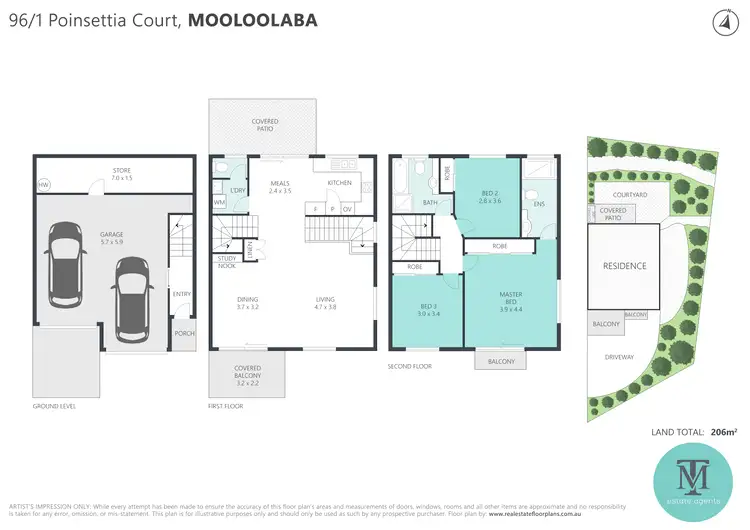 Floorplan of Homely house listing, 96/1 Poinsettia Court, Mooloolaba QLD 4557