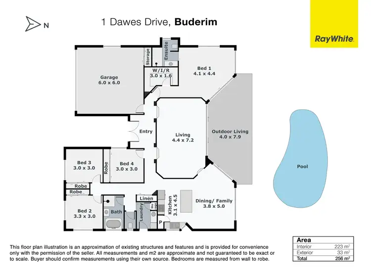 Floorplan of Homely house listing, 1 Dawes Drive, Buderim QLD 4556