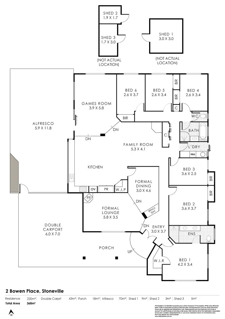Floorplan of Homely house listing, 2 Bowen Place, Stoneville WA 6081