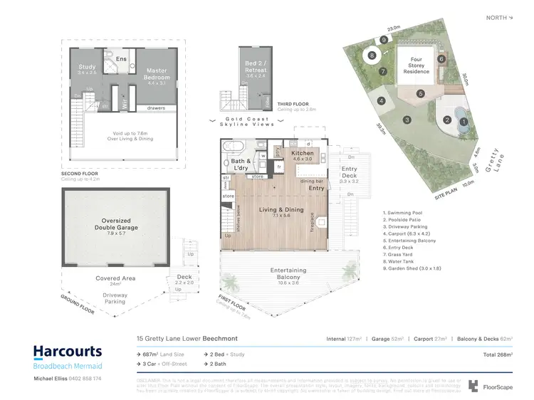 Floorplan of Homely house listing, 15 Gretty Lane, Lower Beechmont QLD 4211