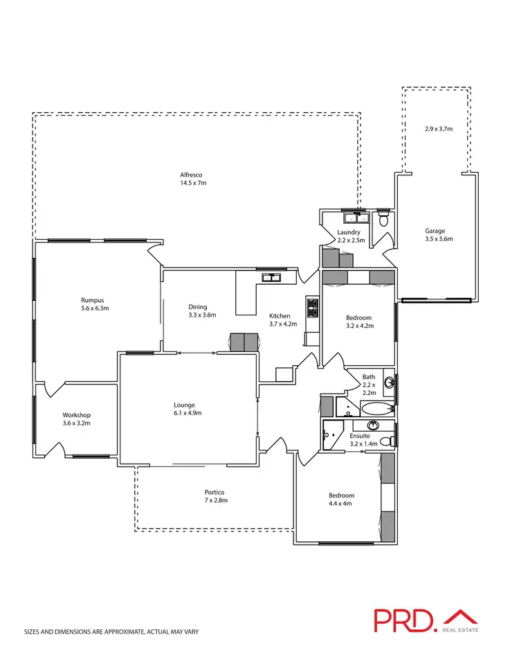 Floorplan of Homely house listing, 123 Commercial Street, Merbein VIC 3505