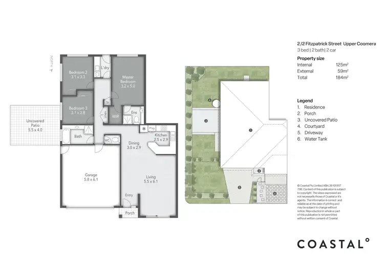Floorplan of Homely semi-detached listing, 2/2 Fitzpatrick Street, Upper Coomera QLD 4209
