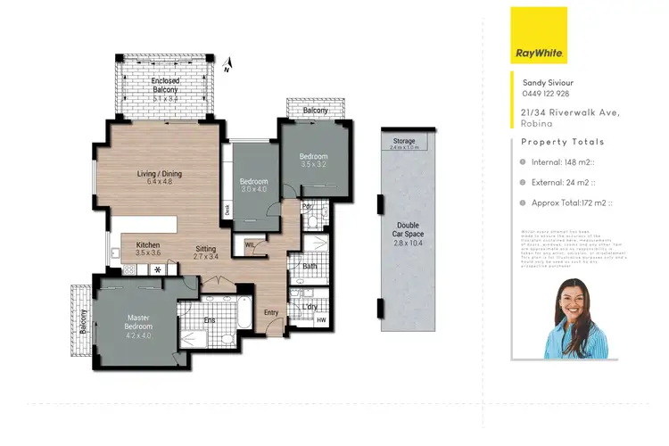 Floorplan of Homely house listing, 21/34 Riverwalk Avenue, Robina QLD 4226