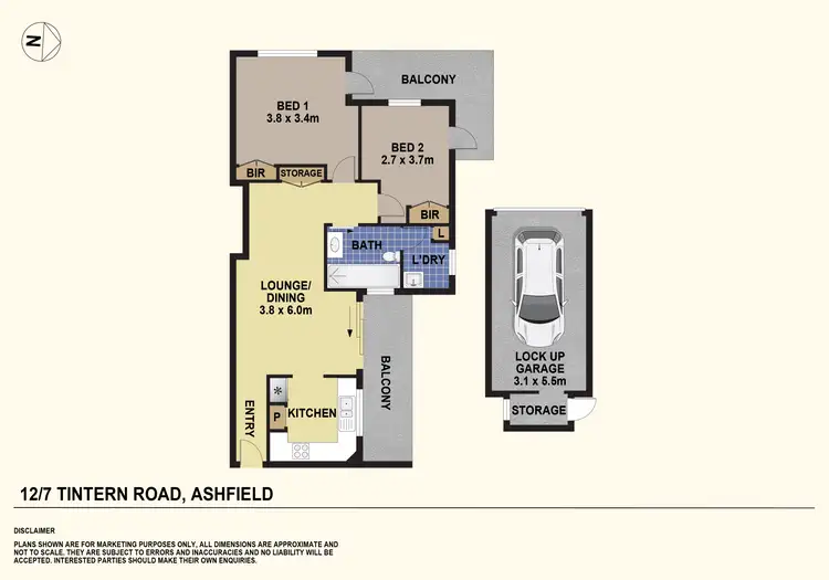 Floorplan of Homely unit listing, 12/7 Tintern Road, Ashfield NSW 2131
