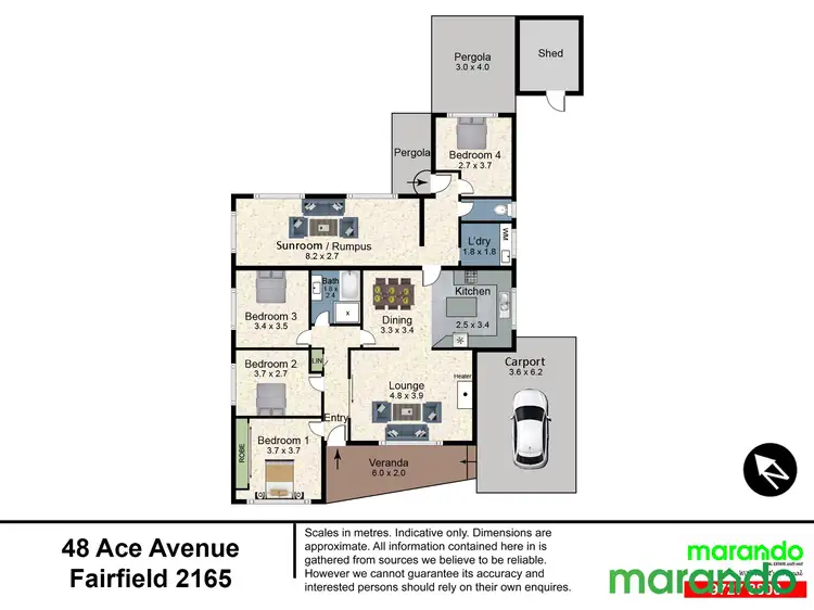 Floorplan of Homely house listing, 48 Ace Avenue, Fairfield NSW 2165