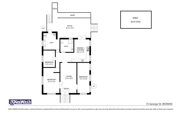 Floorplan of Homely house listing, 15 George Street, Wowan QLD 4702