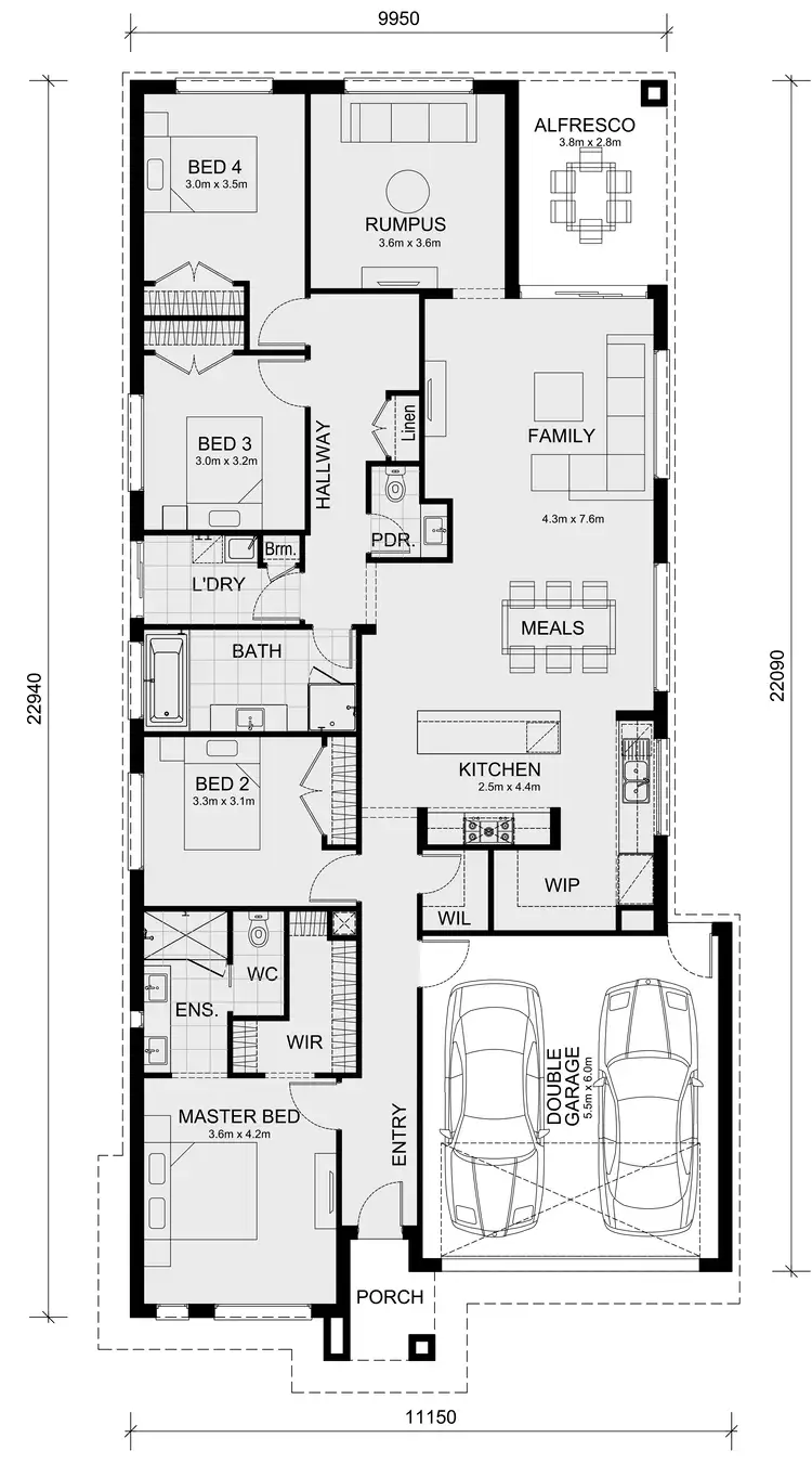 Floorplan of Homely house listing, Lot 310 Lindwall Release, Cranbourne West VIC 3977