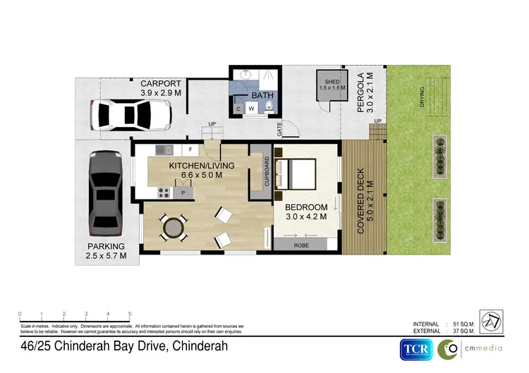 Floorplan of Homely villa listing, 46/25 Chinderah Bay Drive, Chinderah NSW 2487